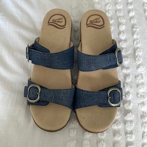 Dansko denim sandal size 39